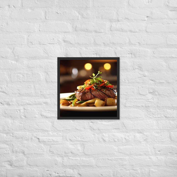 Flat Iron Steak Framed poster 🤤 from Yumify.AI