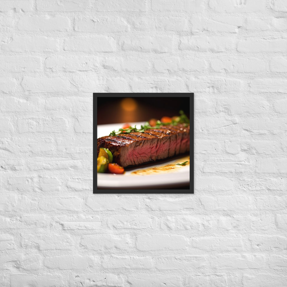 Flat Iron Steak Framed poster 🤤 from Yumify.AI