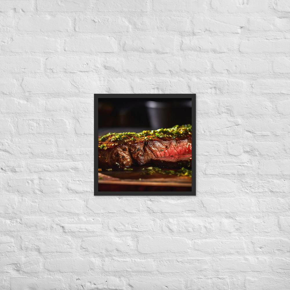 Flank Steak Framed poster 🤤 from Yumify.AI