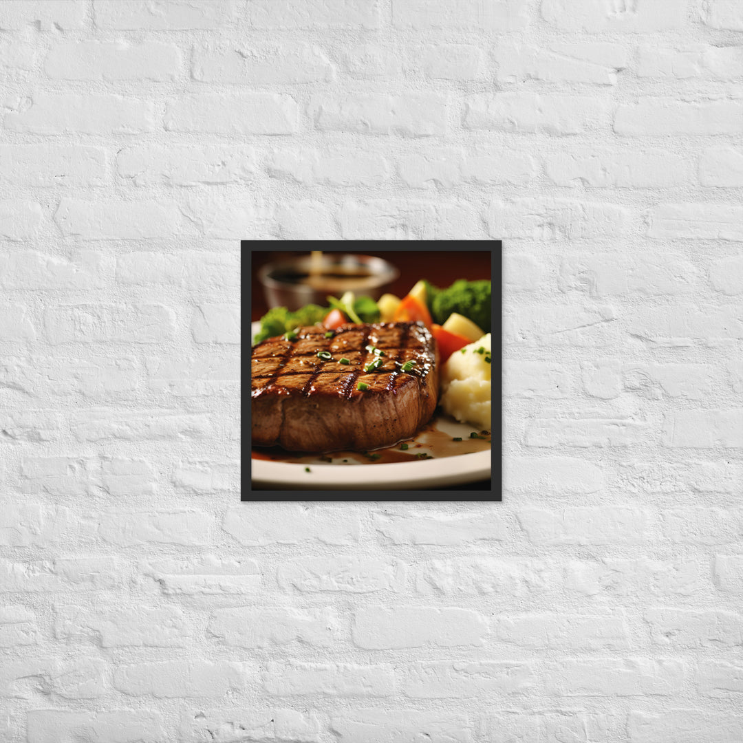 American style Steak Framed poster 🤤 from Yumify.AI