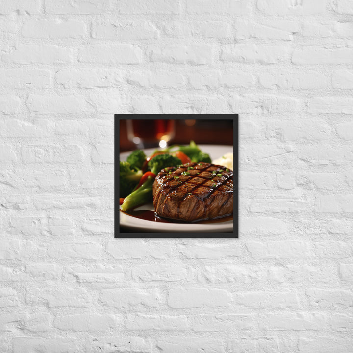 American style Steak Framed poster 🤤 from Yumify.AI