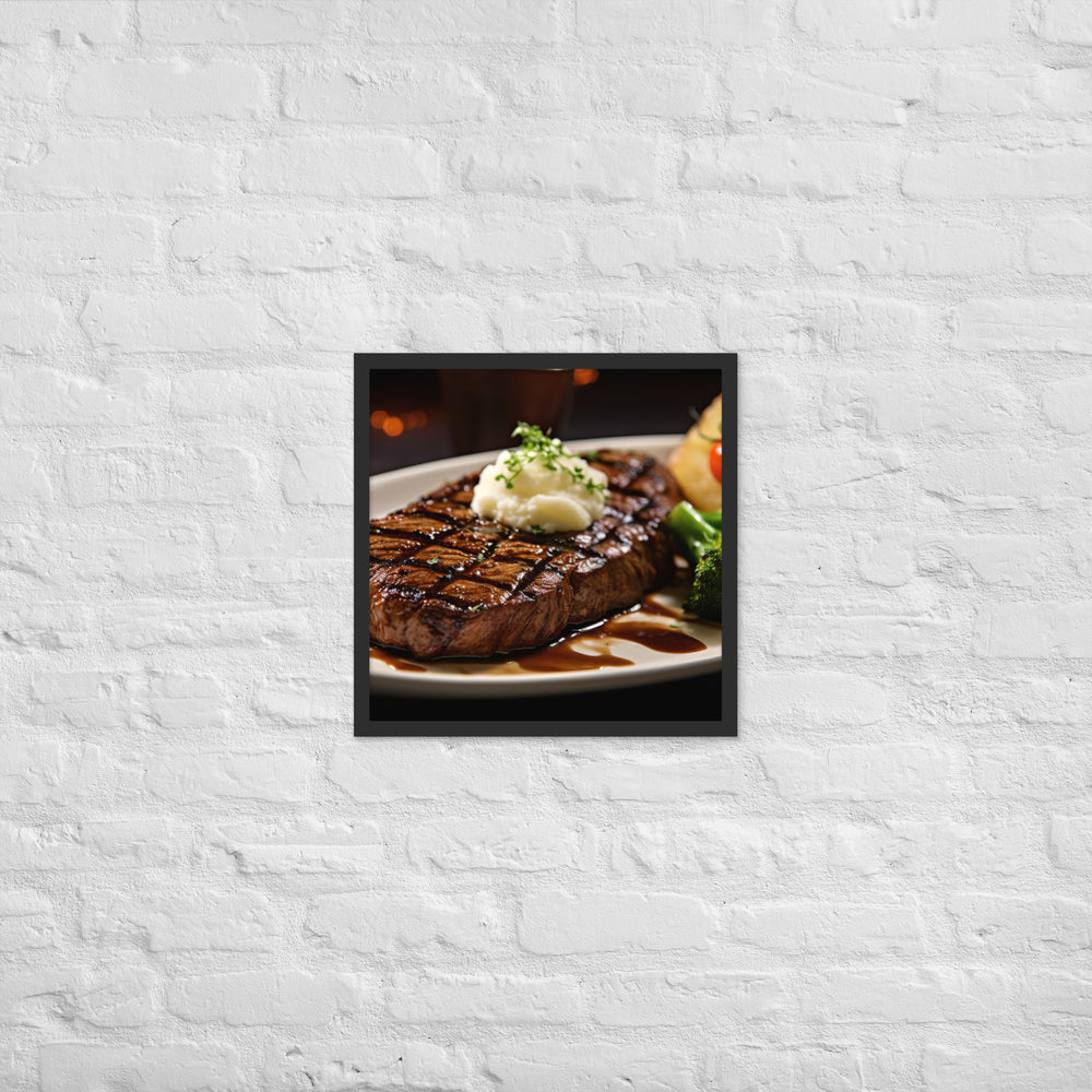 American style Steak Framed poster 🤤 from Yumify.AI