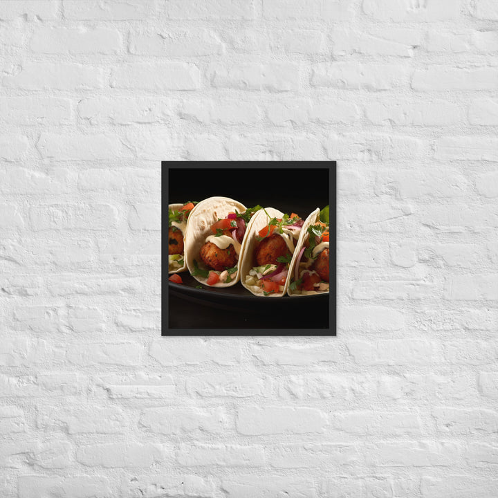 Falafel Tacos Framed poster 🤤 from Yumify.AI