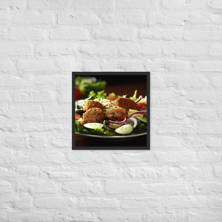 Falafel Salad Framed poster 🤤 from Yumify.AI