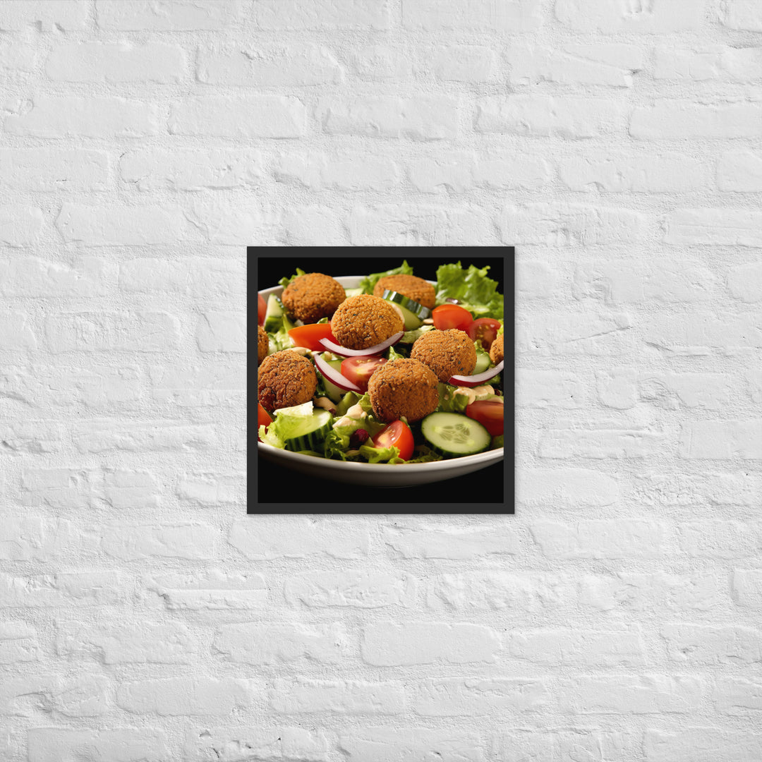 Falafel Salad Framed poster 🤤 from Yumify.AI