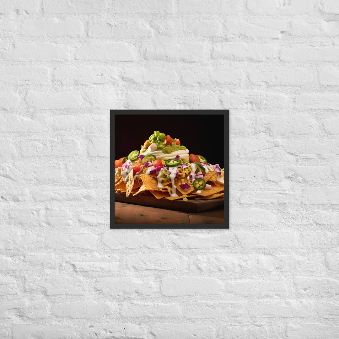 Falafel Nachos Framed poster 🤤 from Yumify.AI