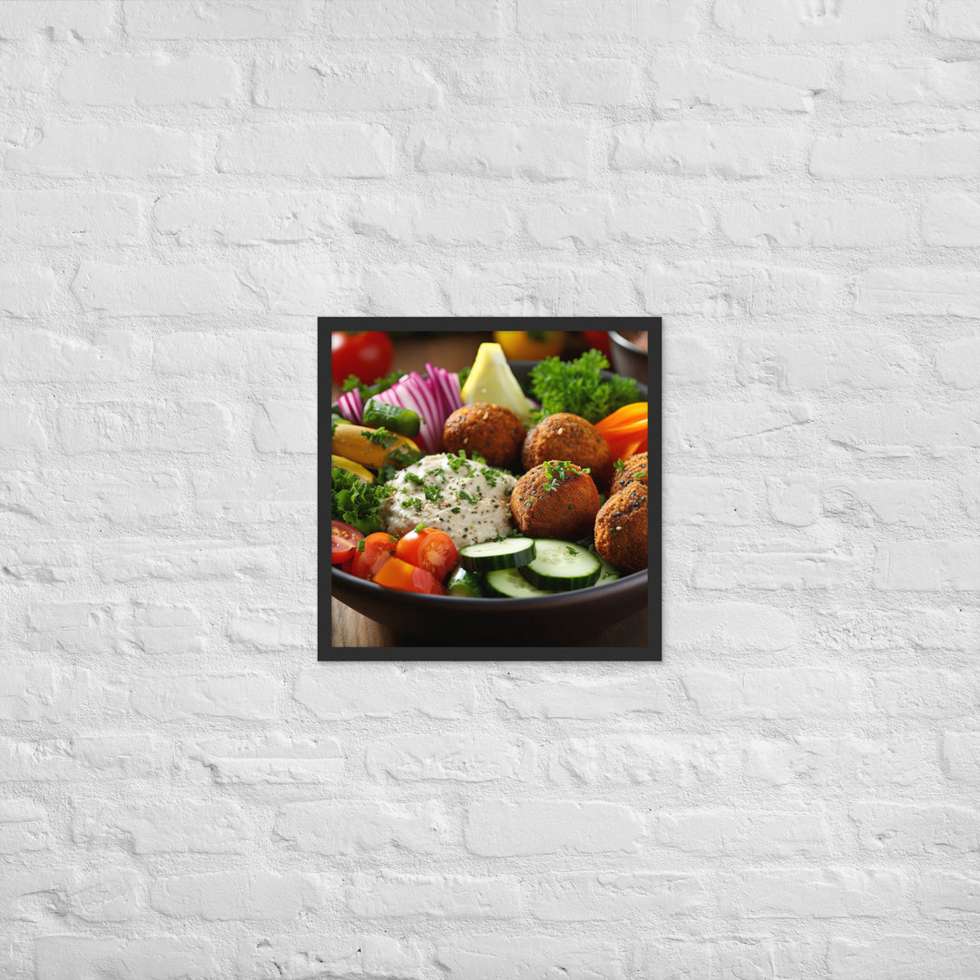 Falafel Bowl Framed poster 🤤 from Yumify.AI