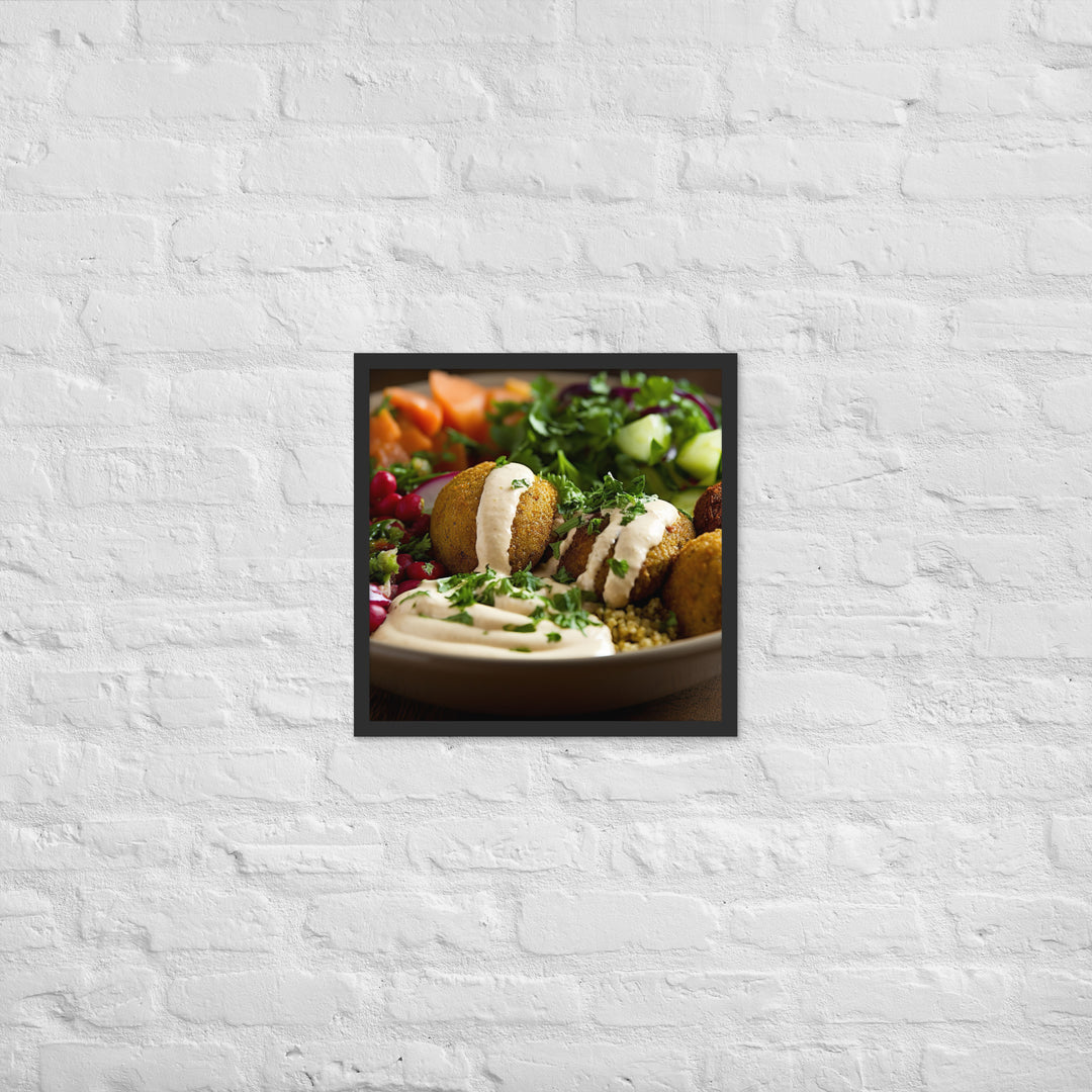 Falafel Bowl Framed poster 🤤 from Yumify.AI