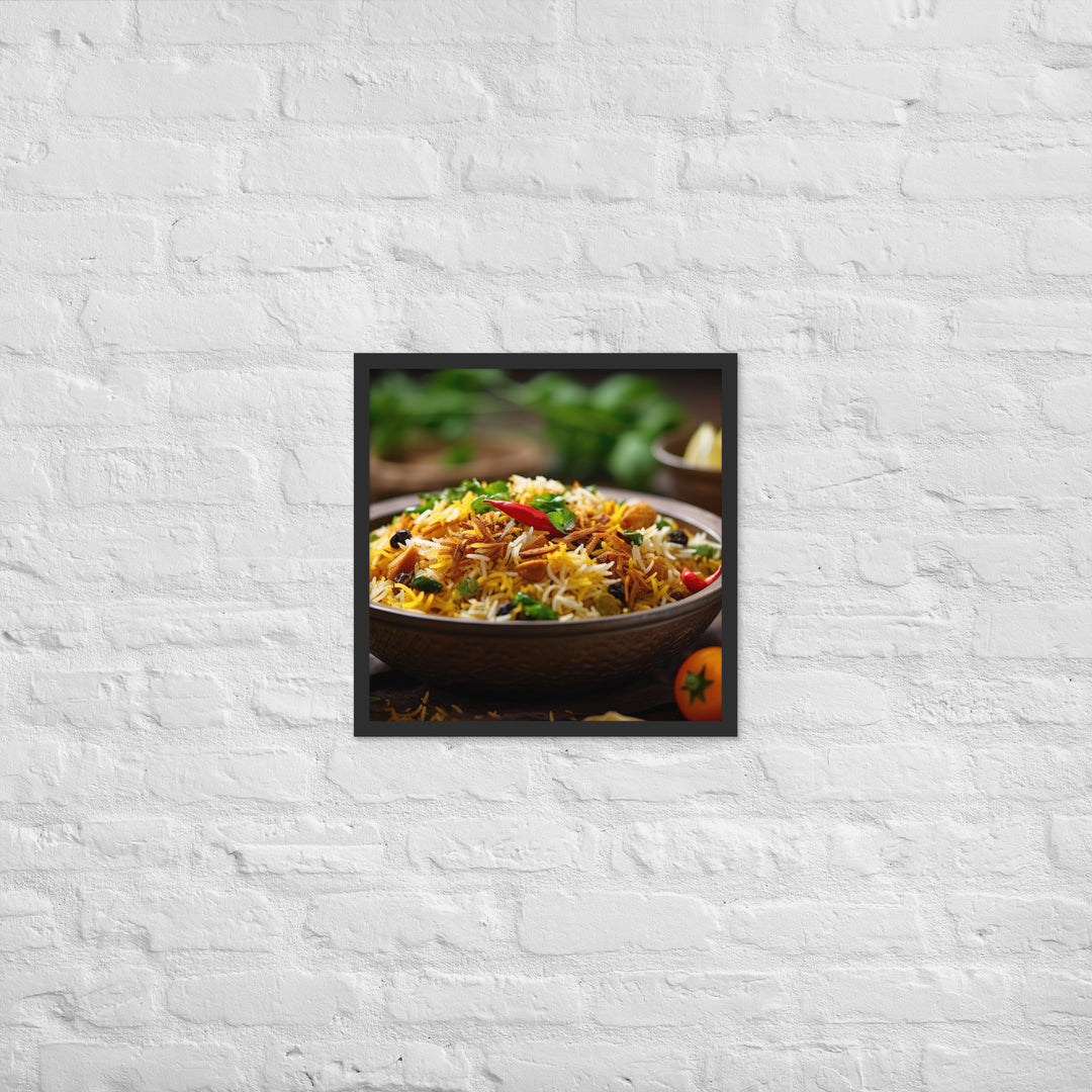 Vegetable Biryani Framed poster 🤤 from Yumify.AI