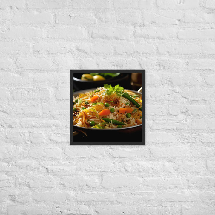 Vegetable Biryani Framed poster 🤤 from Yumify.AI