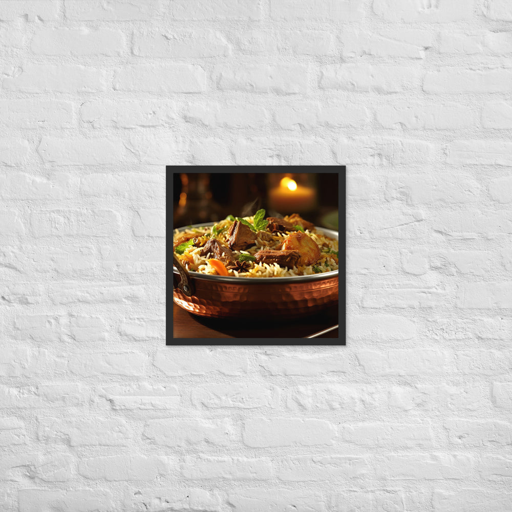 Mutton Biryani Framed poster 🤤 from Yumify.AI