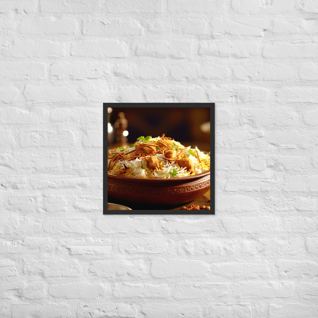 Lucknowi Biryani Framed poster 🤤 from Yumify.AI