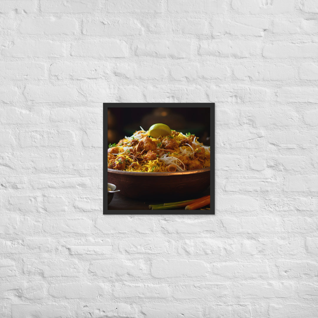 Hyderabadi Biryani Framed poster 🤤 from Yumify.AI