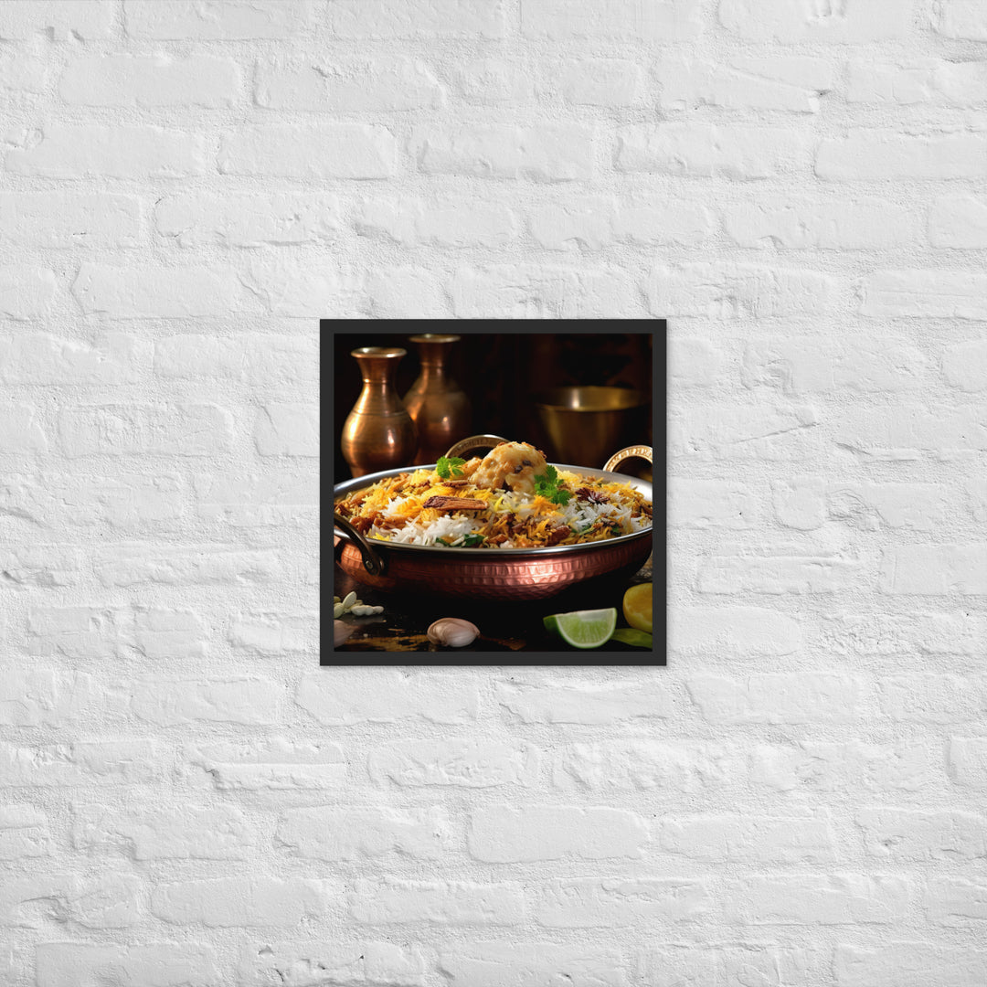 Hyderabadi Biryani Framed poster 🤤 from Yumify.AI