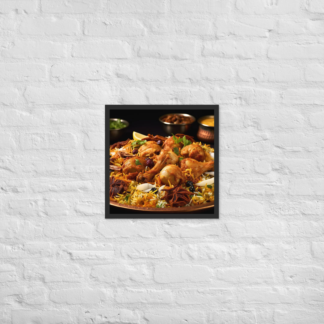 Hyderabadi Biryani Framed poster 🤤 from Yumify.AI