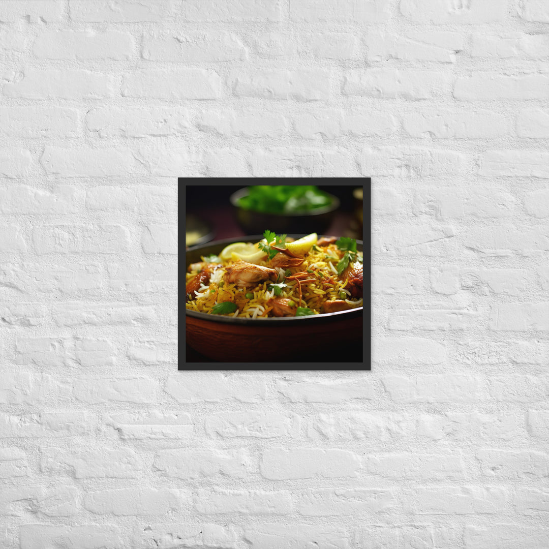 Chicken Biryani Framed poster 🤤 from Yumify.AI