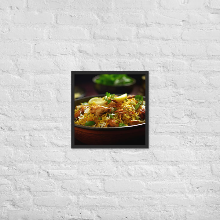 Chicken Biryani Framed poster 🤤 from Yumify.AI