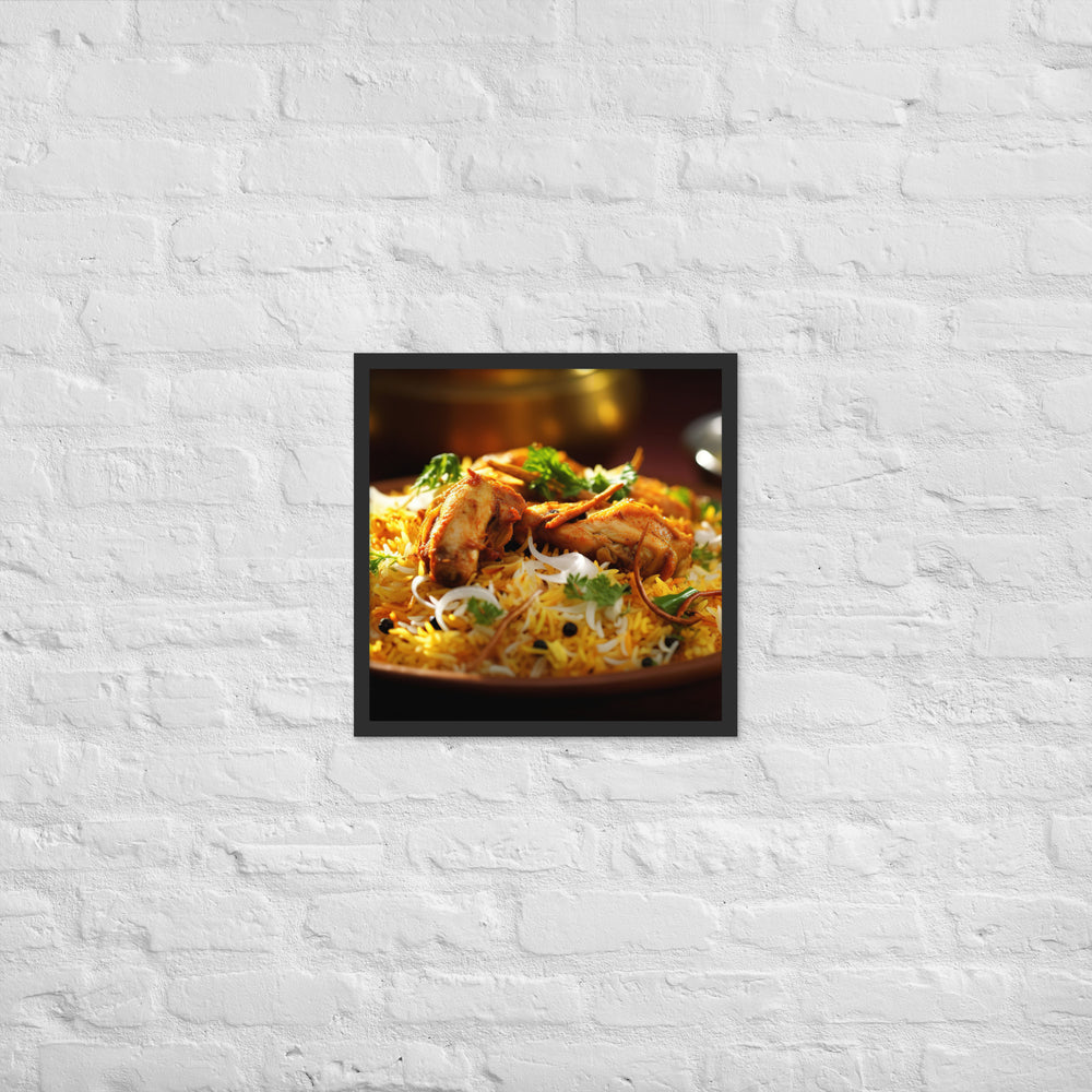 Chicken Biryani Framed poster 🤤 from Yumify.AI