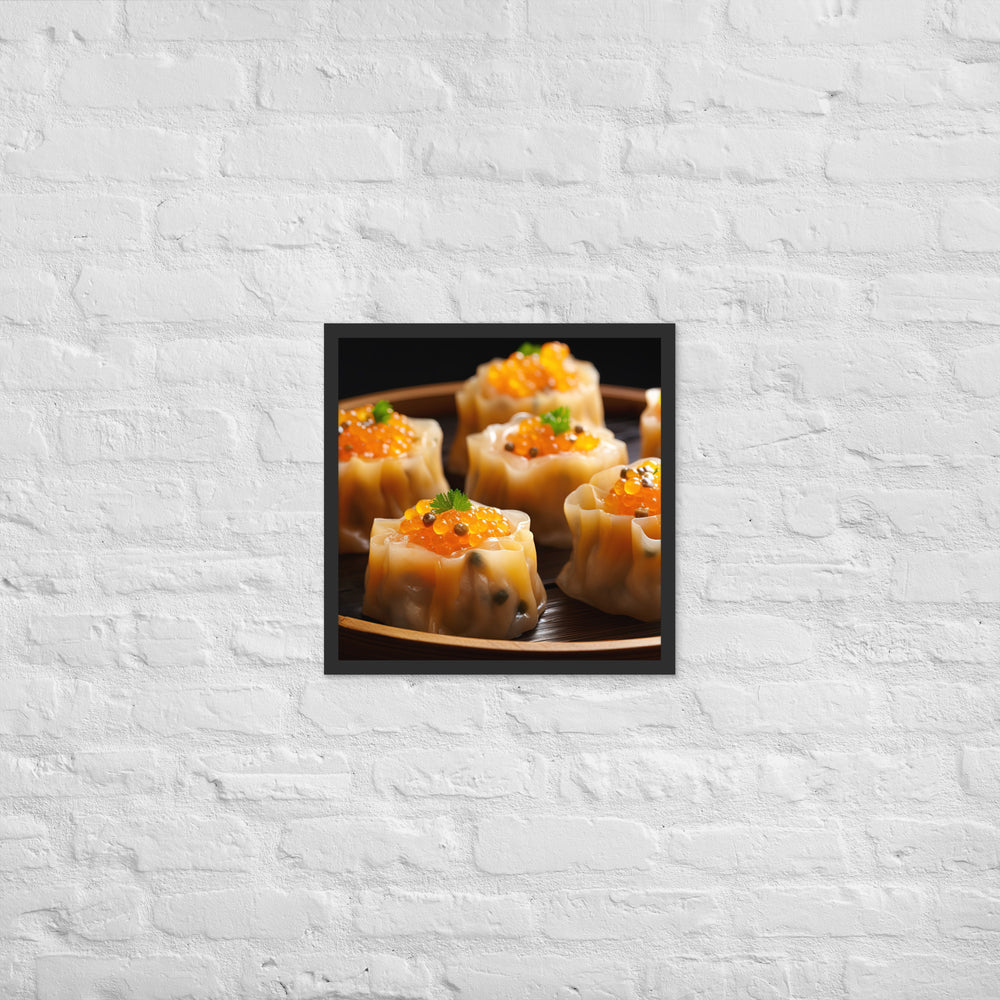 Steamed Siu Mai Framed poster 🤤 from Yumify.AI