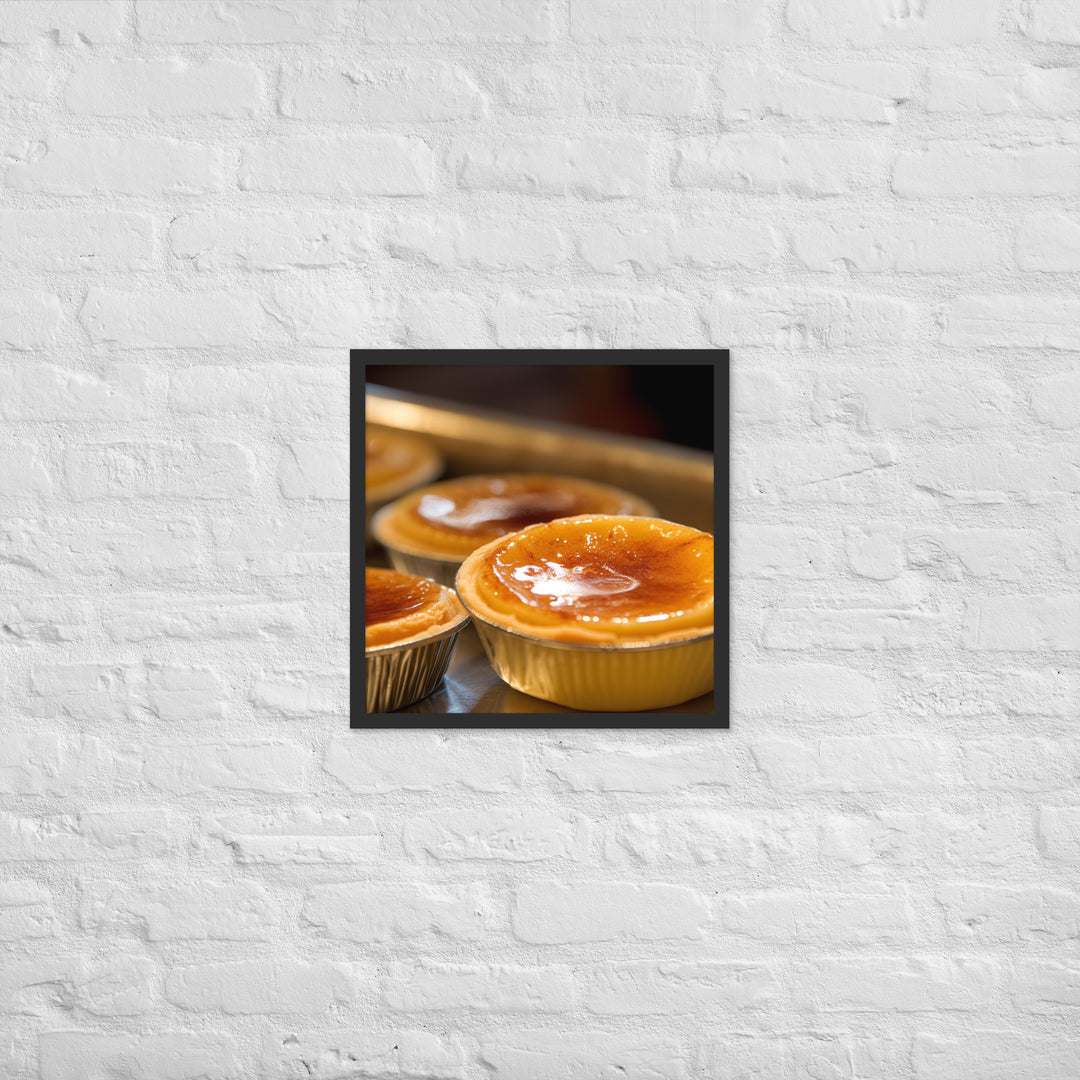 Egg Custard Tarts Framed poster 🤤 from Yumify.AI