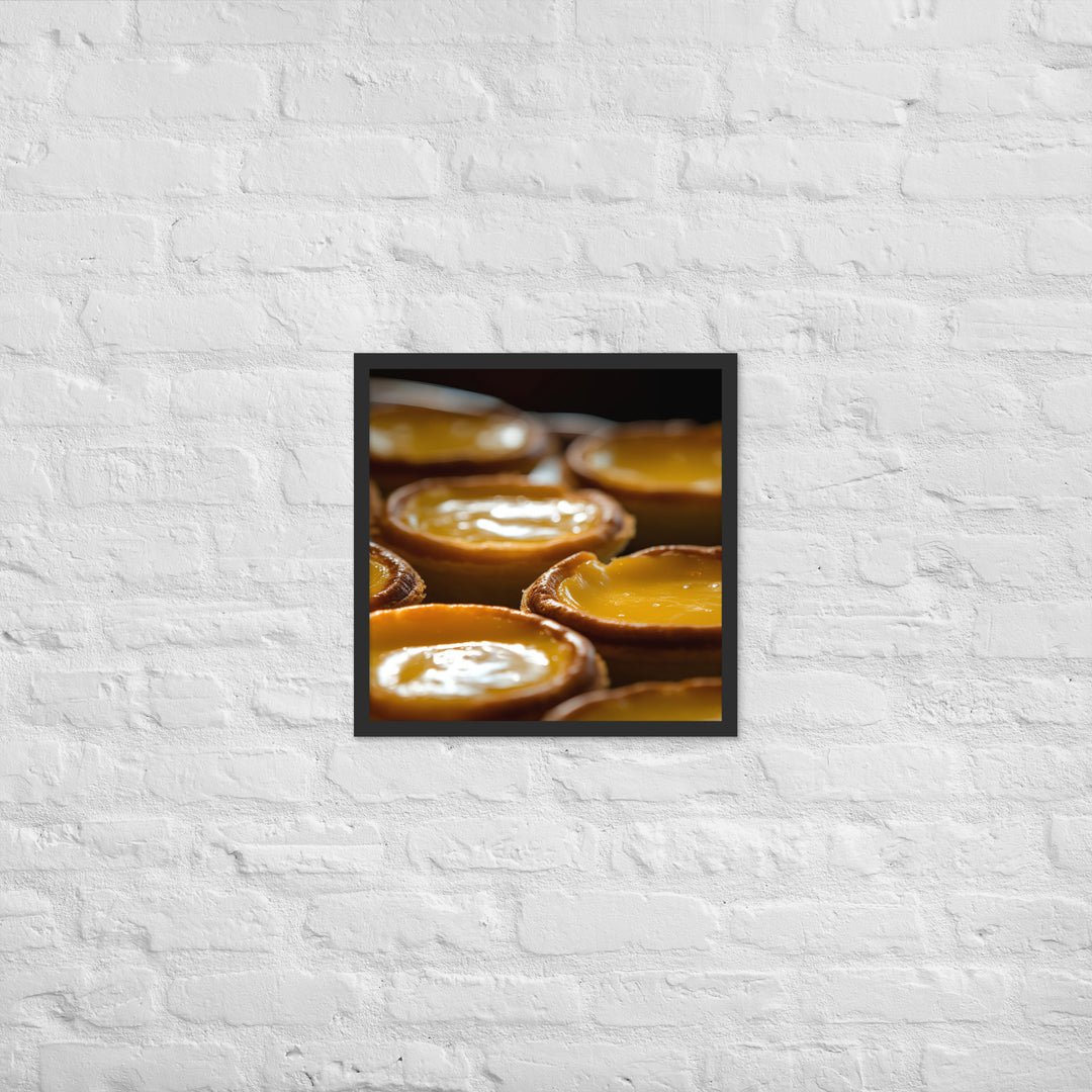 Egg Custard Tarts Framed poster 🤤 from Yumify.AI