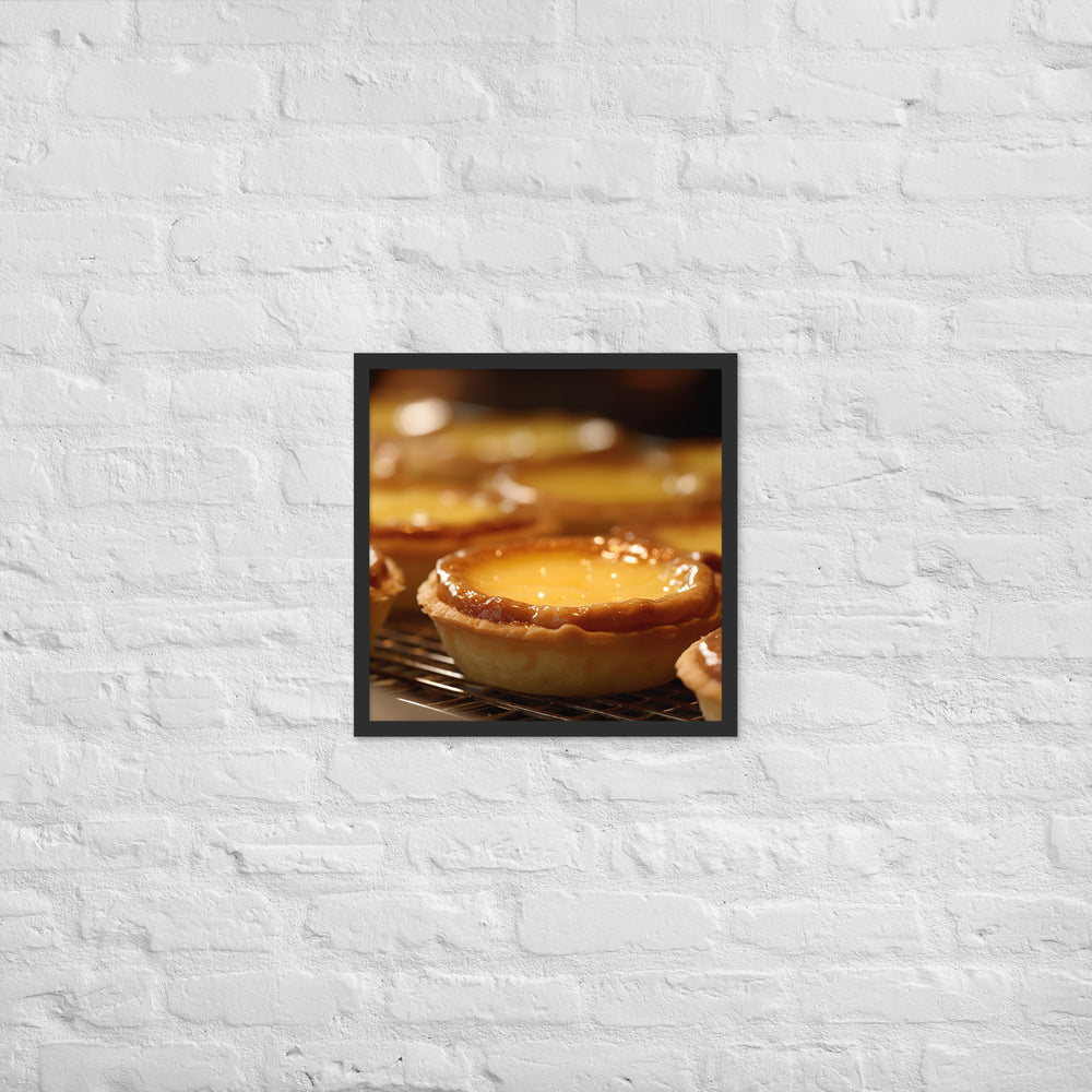 Egg Custard Tarts Framed poster 🤤 from Yumify.AI