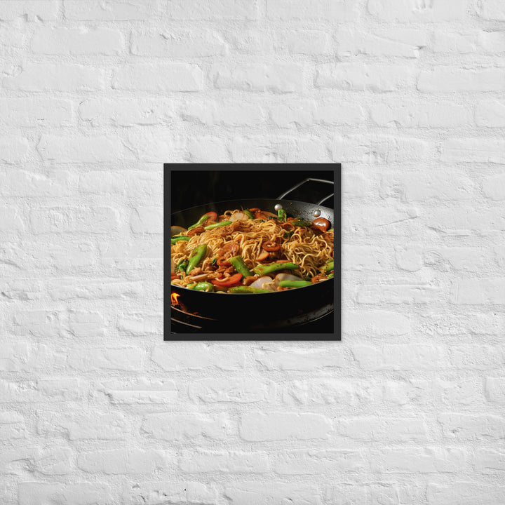 Yakisoba Ramen Framed poster 🤤 from Yumify.AI