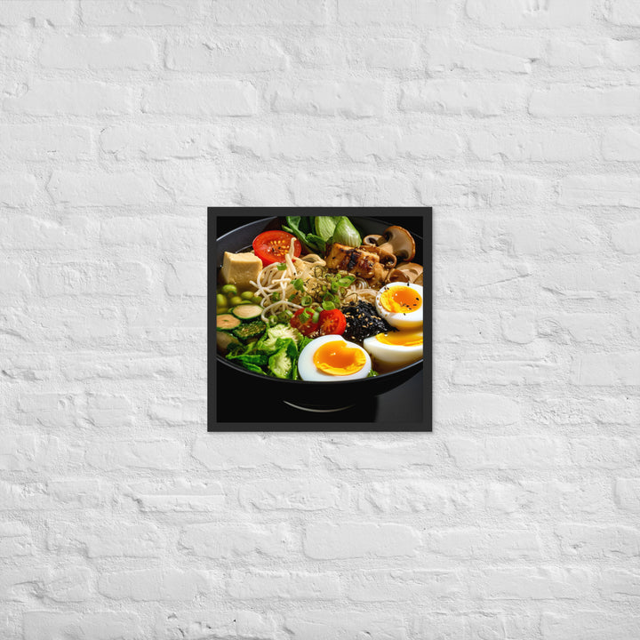 Vegetarian Ramen Framed poster 🤤 from Yumify.AI