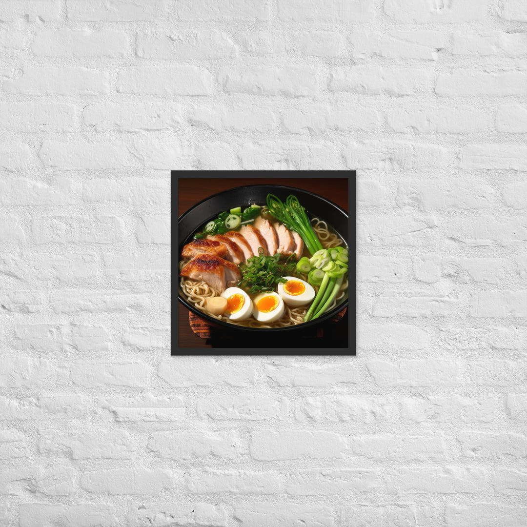 Chicken Ramen Framed poster 🤤 from Yumify.AI