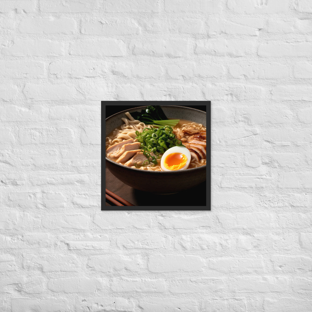 Chicken Ramen Framed poster 🤤 from Yumify.AI