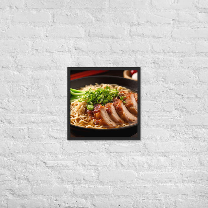 Chicken Ramen Framed poster 🤤 from Yumify.AI