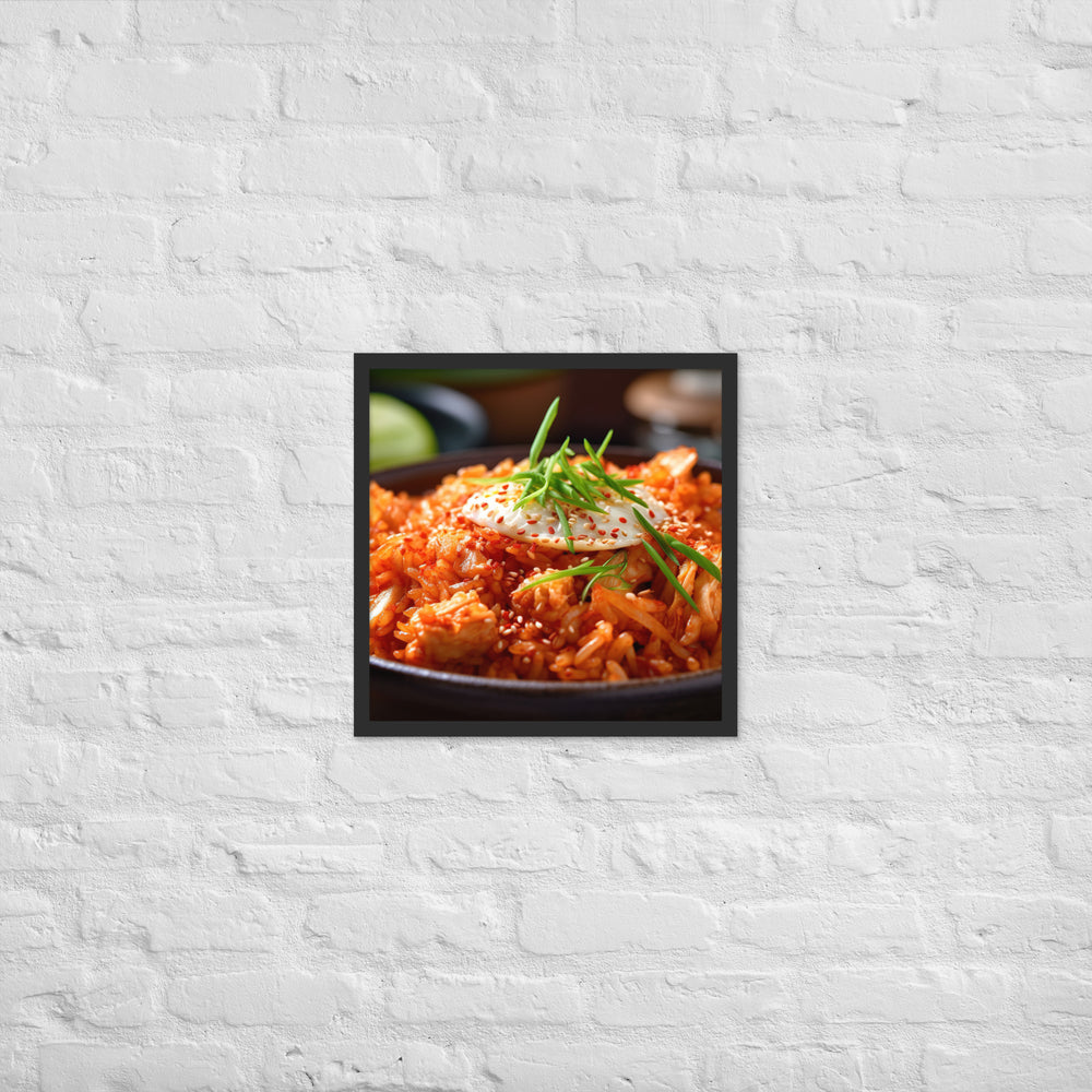 Kimchi Fried Rice Framed poster 🤤 from Yumify.AI