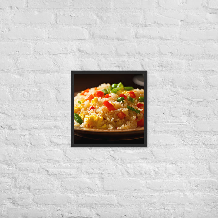 Egg Fried Rice Framed poster 🤤 from Yumify.AI