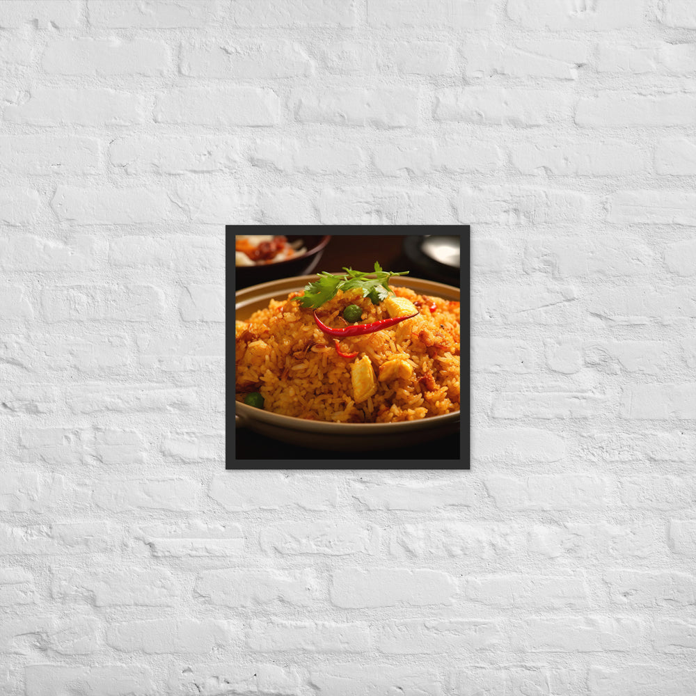 Crab Fried Rice Framed poster 🤤 from Yumify.AI
