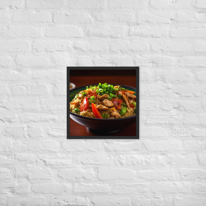 Chicken Fried Rice Framed poster 🤤 from Yumify.AI