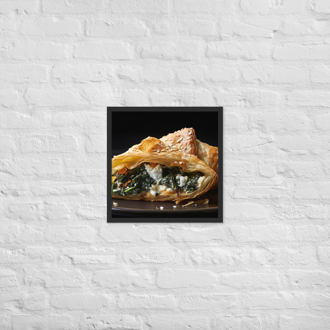 Spinach and Feta Croissant Framed poster 🤤 from Yumify.AI