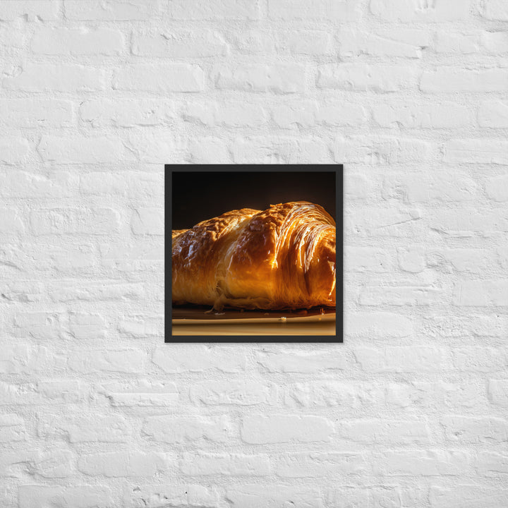 Plain Croissant Framed poster 🤤 from Yumify.AI