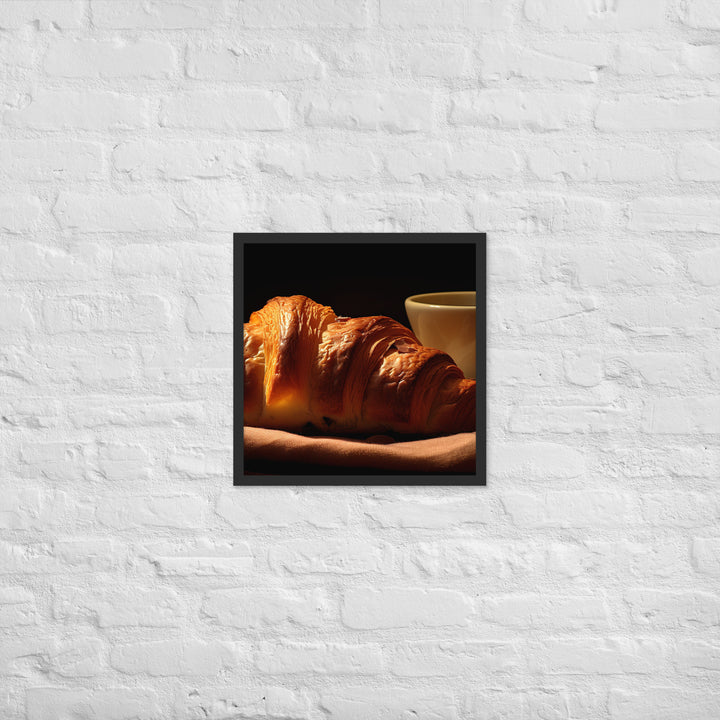 Chocolate Croissant Framed poster 🤤 from Yumify.AI