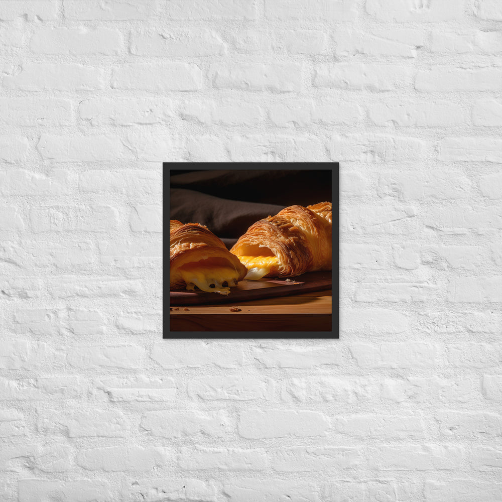 Cheese Croissant Framed poster 🤤 from Yumify.AI