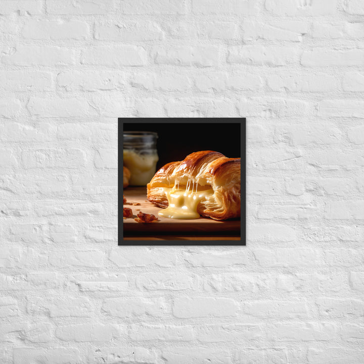 Cheese Croissant Framed poster 🤤 from Yumify.AI