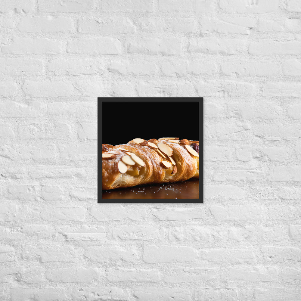 Almond Croissant Framed poster 🤤 from Yumify.AI