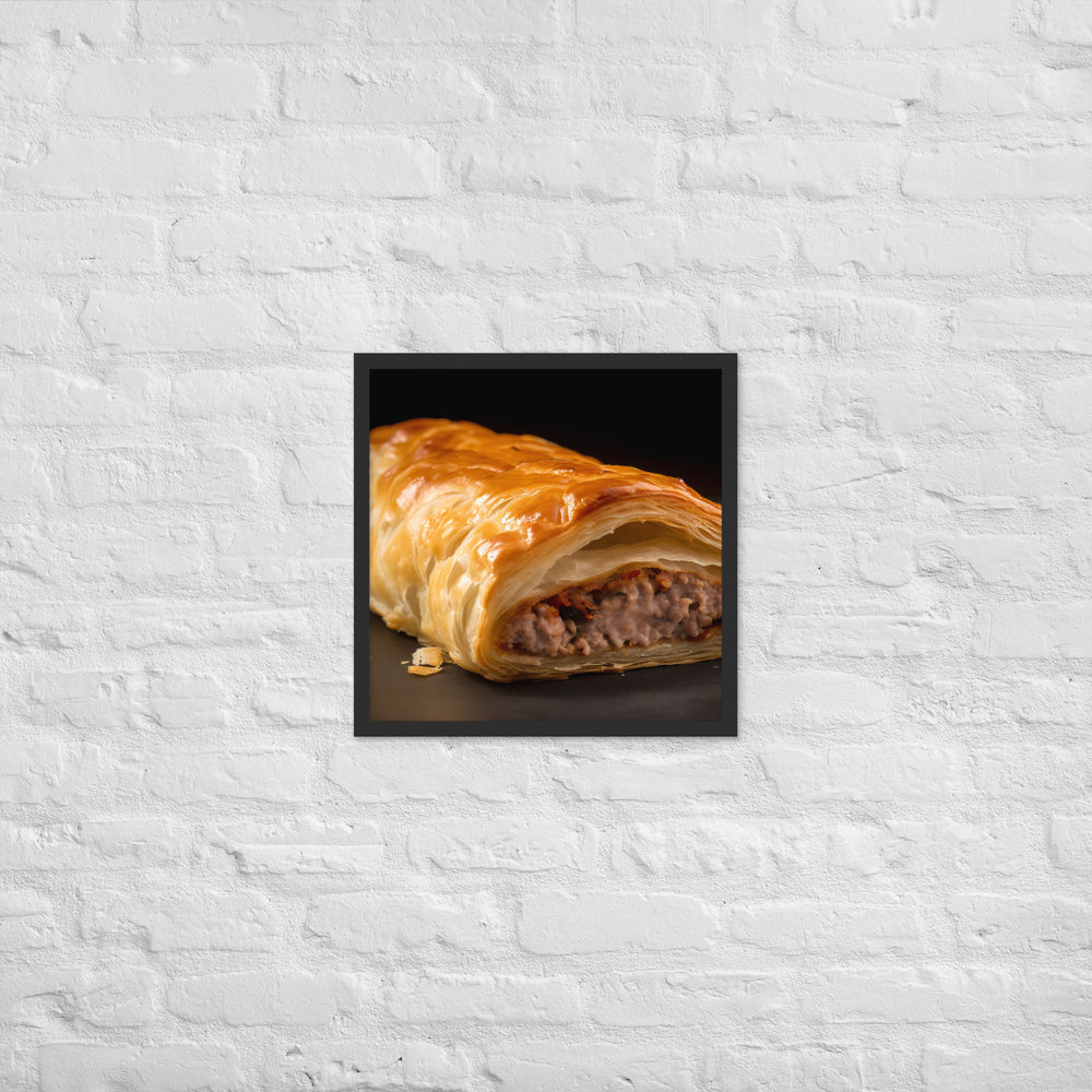 Sausage Rolls Framed poster 🤤 from Yumify.AI