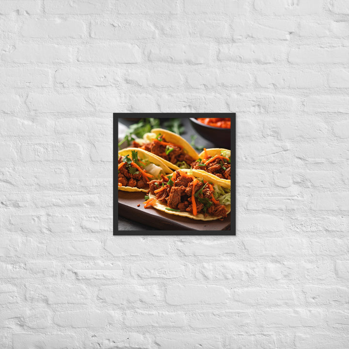 Kimchi Tacos Framed poster 🤤 from Yumify.AI