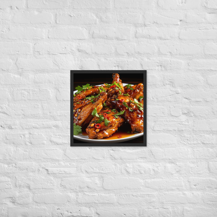 Thai Chili Wings Framed poster 🤤 from Yumify.AI