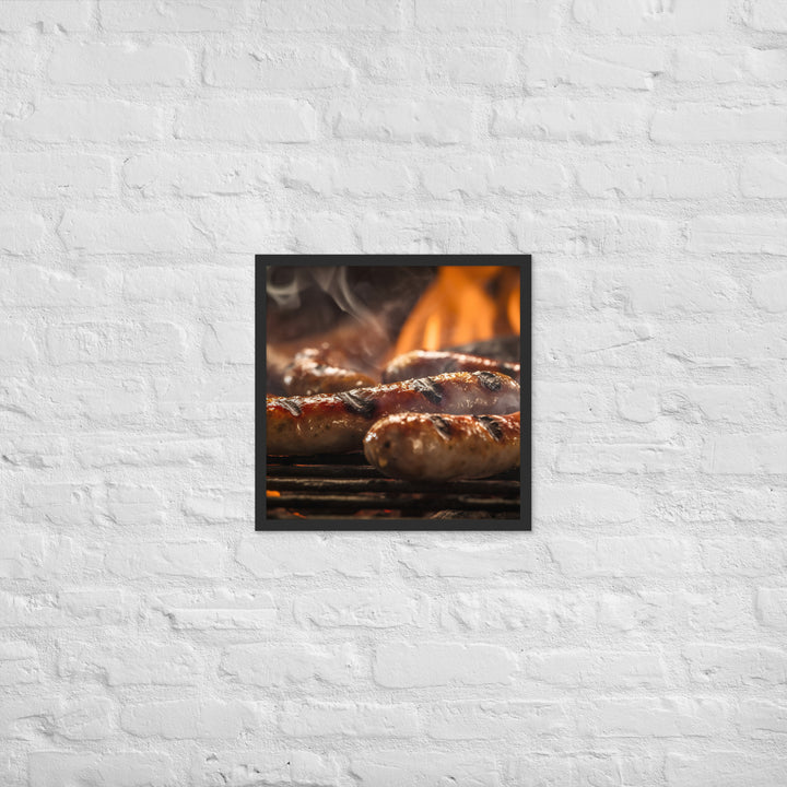 Sausage BBQ Framed poster 🤤 from Yumify.AI