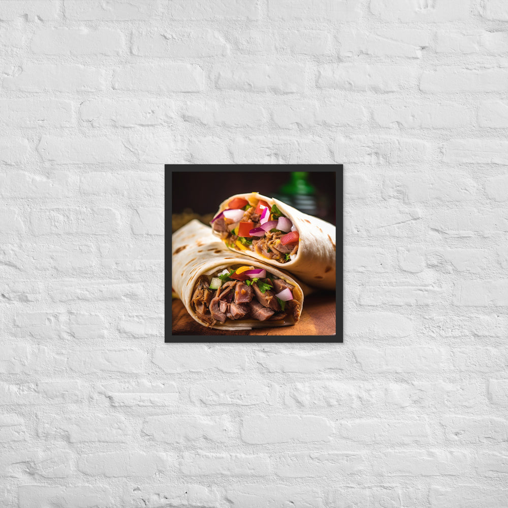 Shawarma Delights Framed poster 🤤 from Yumify.AI