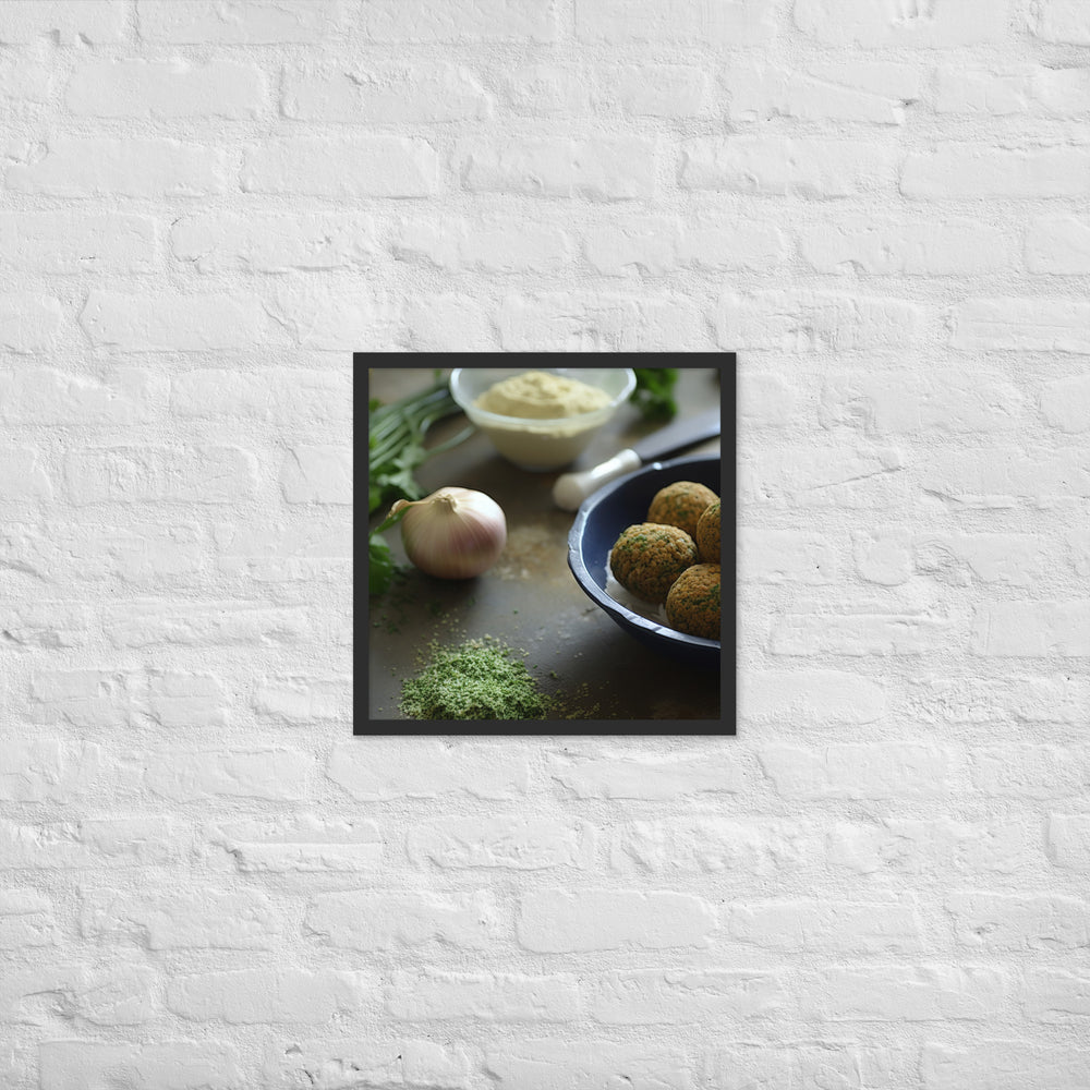 Traditional Falafel Recipe Framed poster 🤤 from Yumify.AI