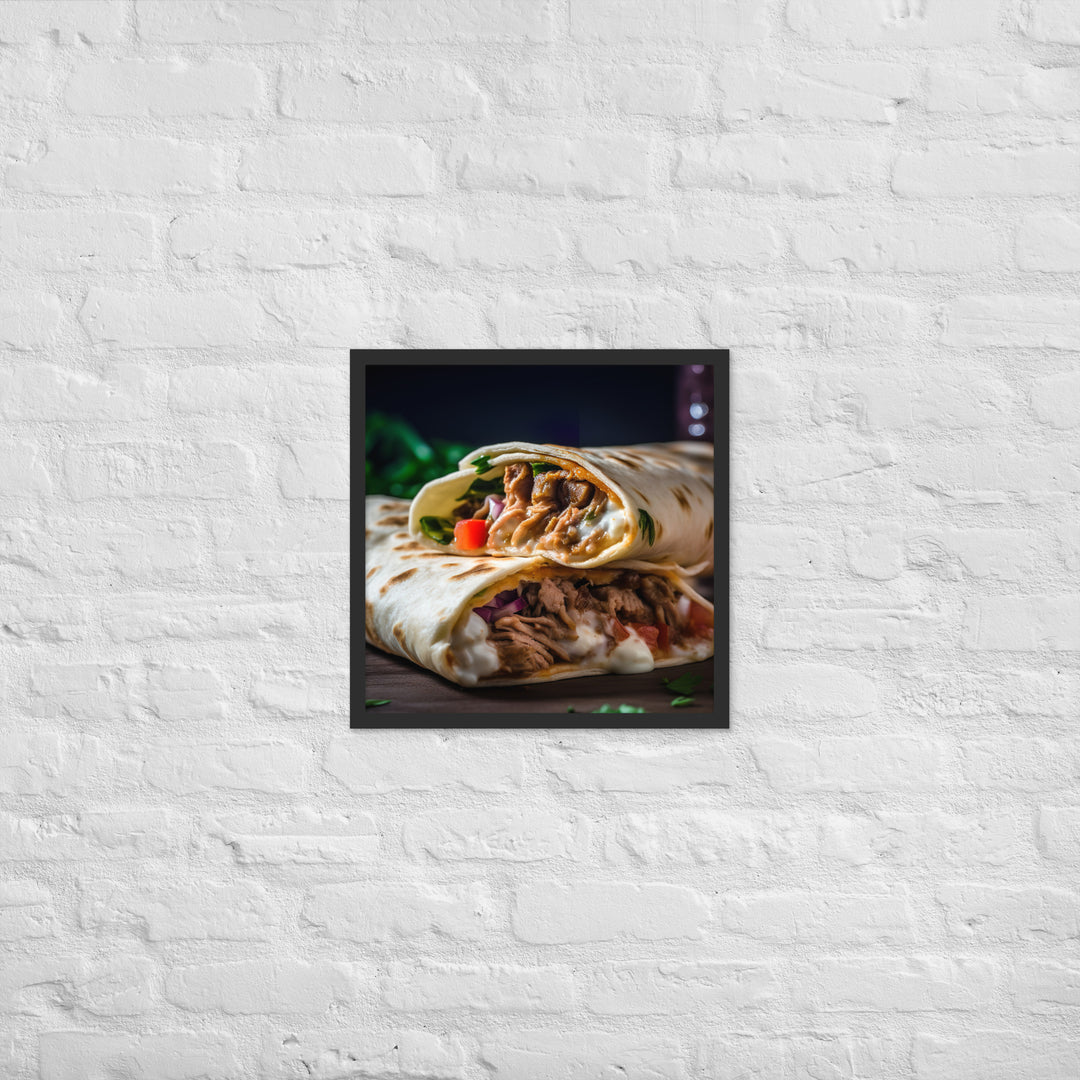 Shawarma Delight Framed poster 🤤 from Yumify.AI