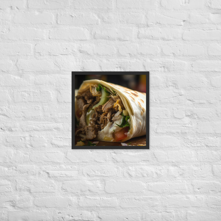 Shawarma Delight Framed poster 🤤 from Yumify.AI