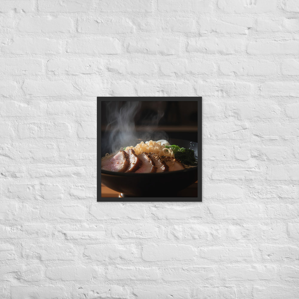 Steamy Pork Ramen Framed poster 🤤 from Yumify.AI